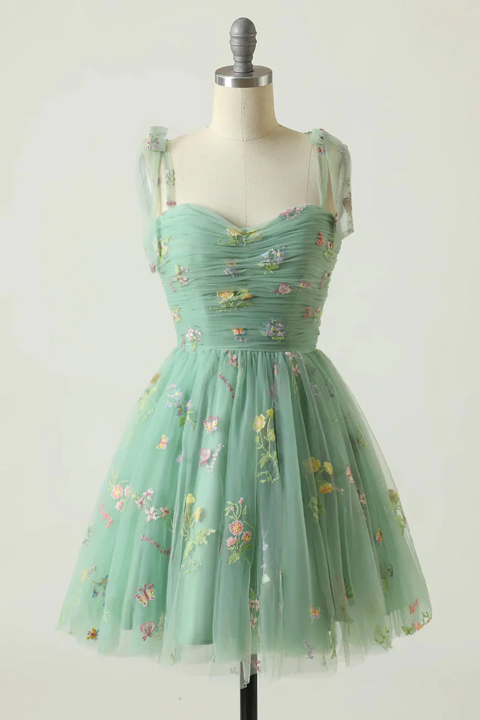 Suzy - Robe Tulle - Bal de Fin d'Année - Broderie Florale - Image 3