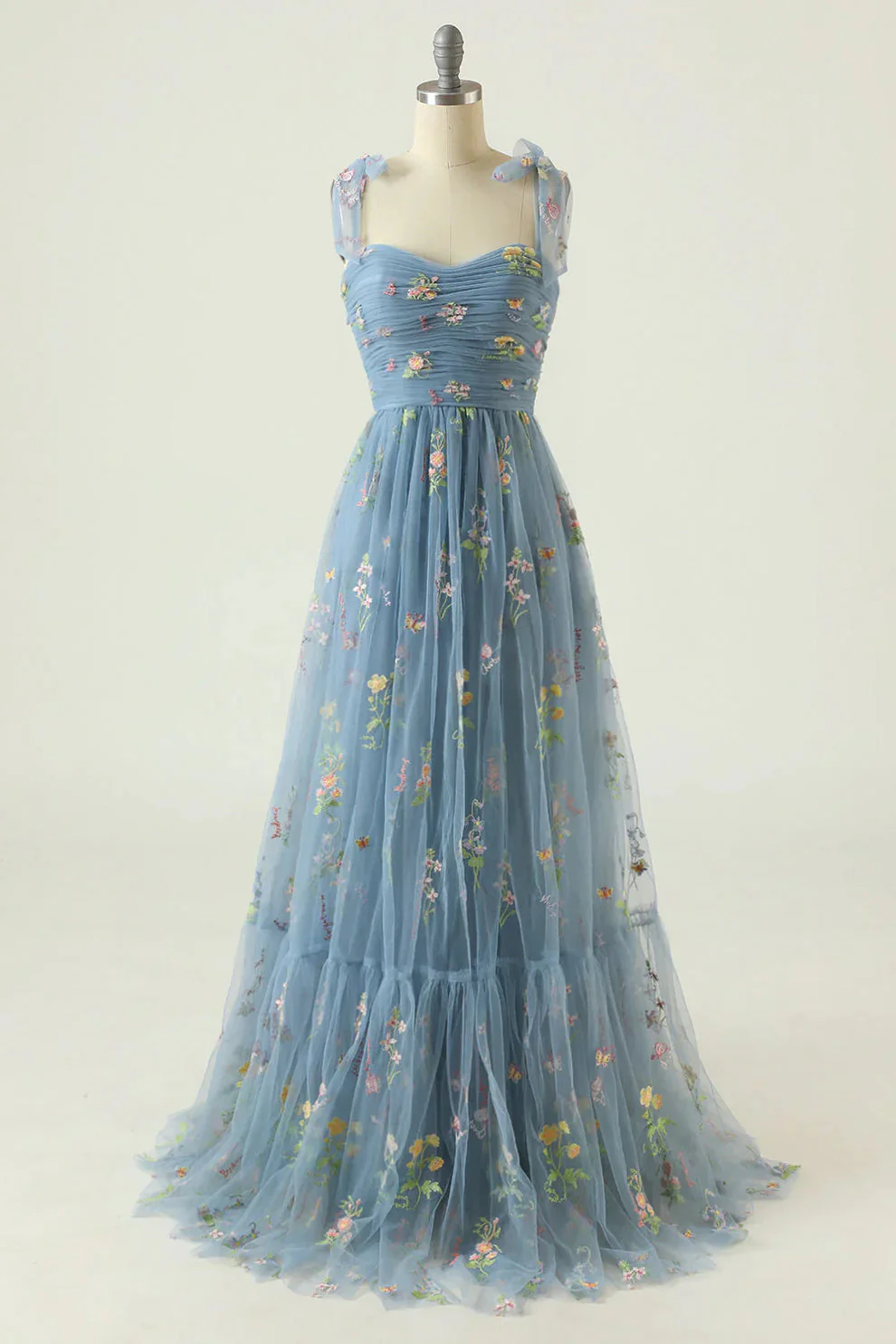 Suzy - Robe Tulle - Bal de Fin d'Année - Broderie Florale - Image 4
