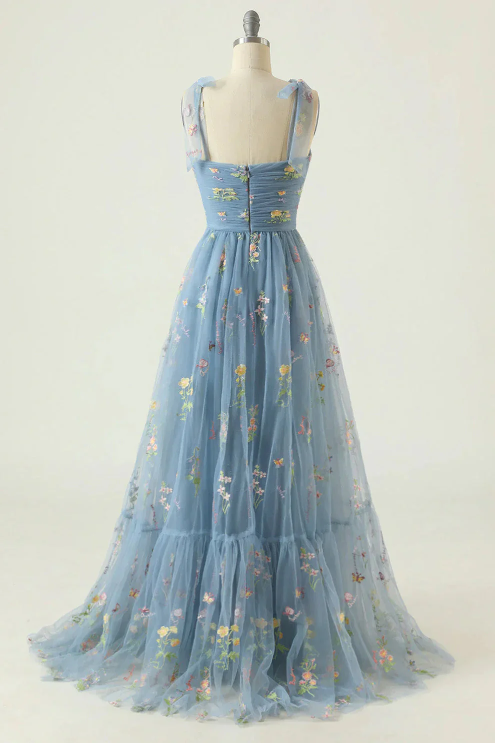 Suzy - Robe Tulle - Bal de Fin d'Année - Broderie Florale - Image 5