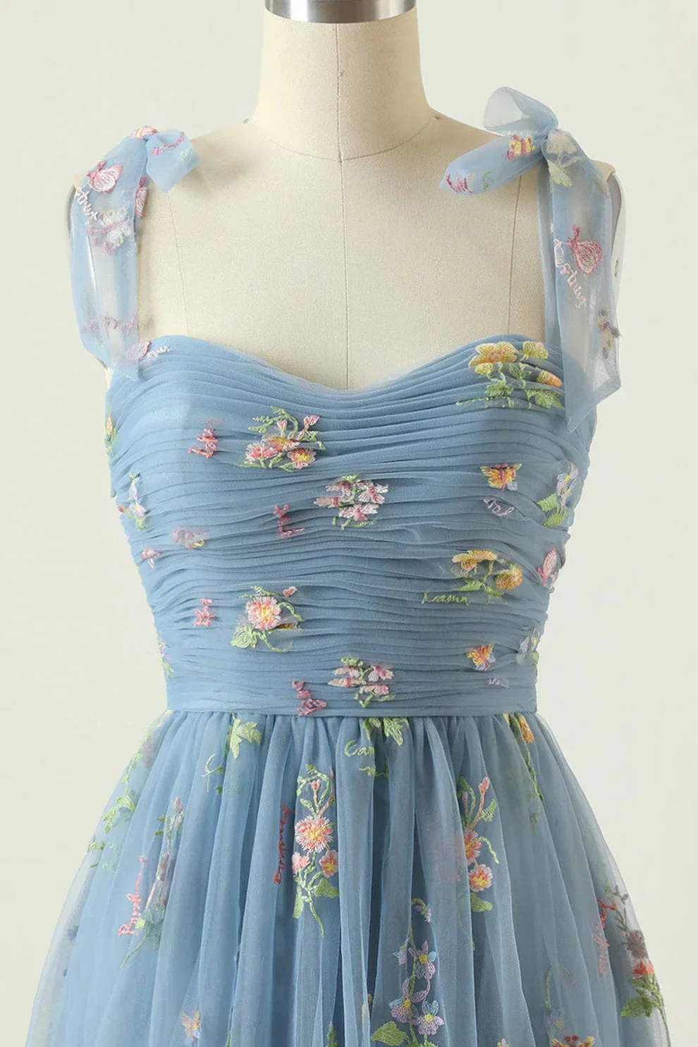Suzy - Robe Tulle - Bal de Fin d'Année - Broderie Florale - Image 7