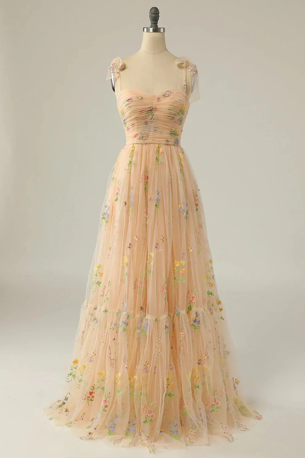 Suzy - Robe Tulle - Bal de Fin d'Année - Broderie Florale - Image 8
