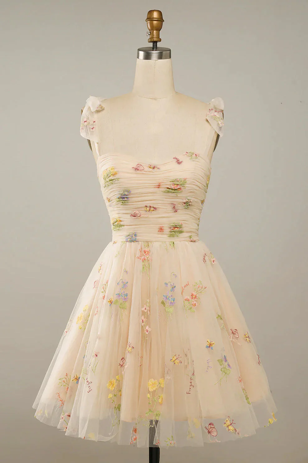 Suzy - Robe Tulle - Bal de Fin d'Année - Broderie Florale - Image 9