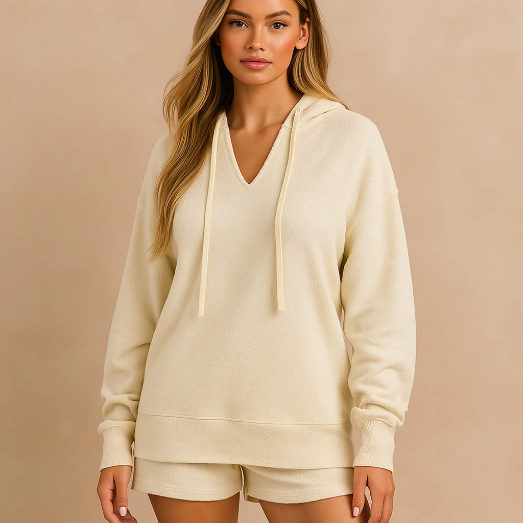 Sweat à Capuche Femme - Haute Qualité - Manches Amples - Coupe Décontractée - Image 4