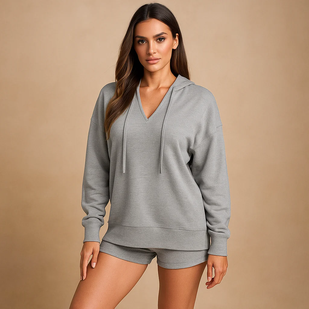 Sweat à Capuche Femme - Haute Qualité - Manches Amples - Coupe Décontractée - Image 6
