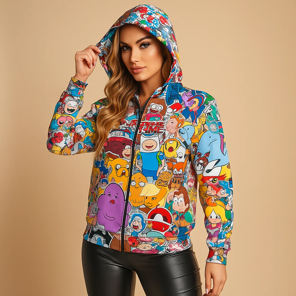 Sweatshirts Colorés pour Femmes - Motifs Dessins Animés Uniques - Image 4