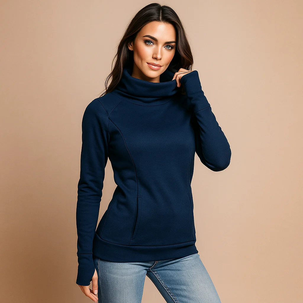 Sweatshirts confortables à capuche - col montant - Confort Luo - Image 2