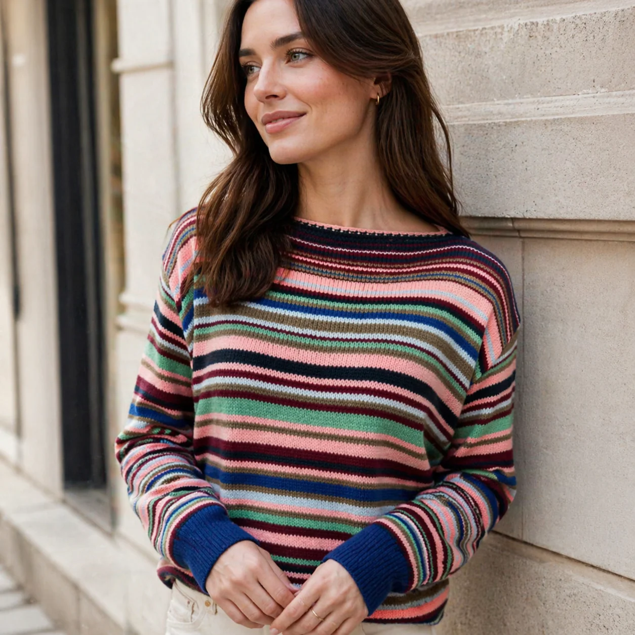 T-shirt en Jersey Élégant - Manches Longues - Confortable & Stylé - Image 2