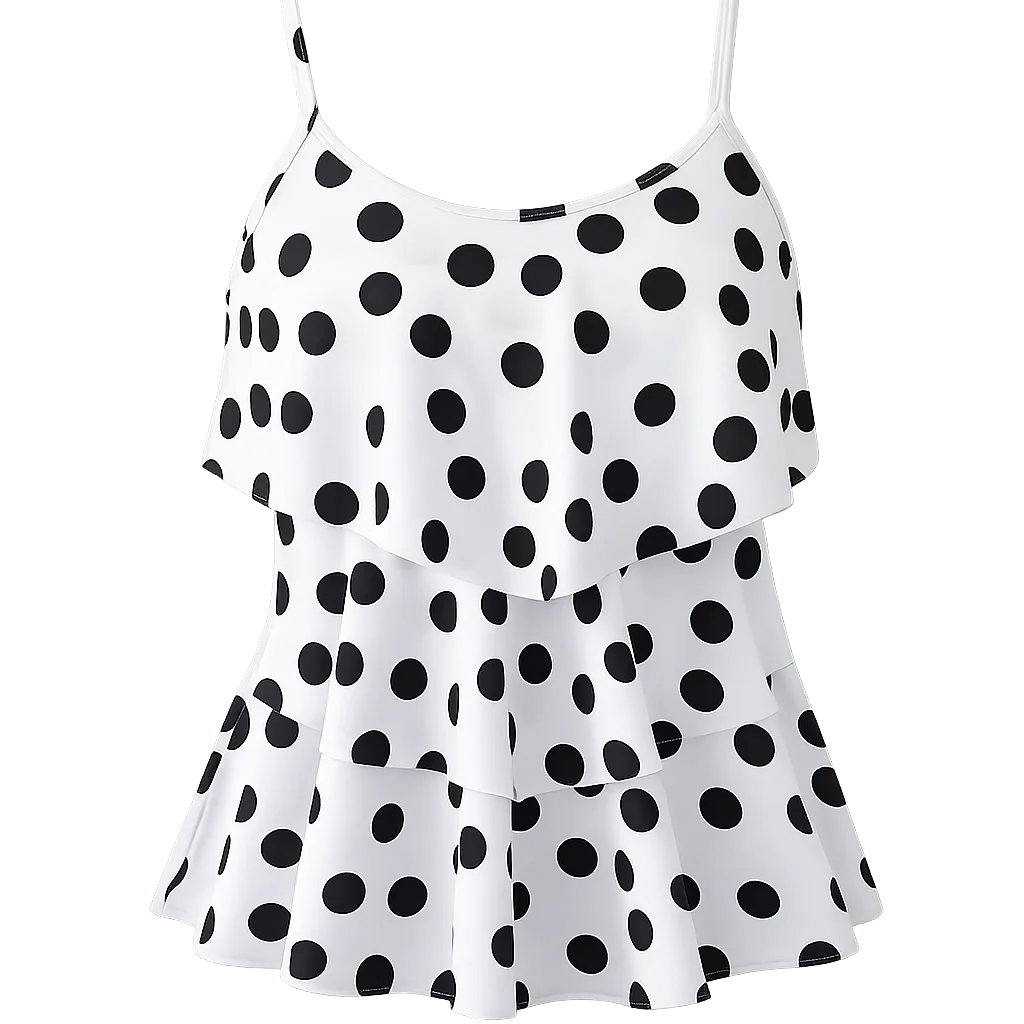 Débardeur | Femmes, Style Casual | Pois, Détail Volants - Image 7