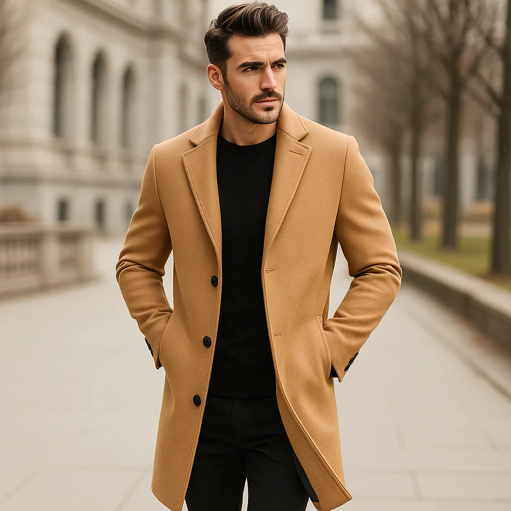 Terrence - Manteau en Laine Homme - Confort Élégant et Style - Image 2