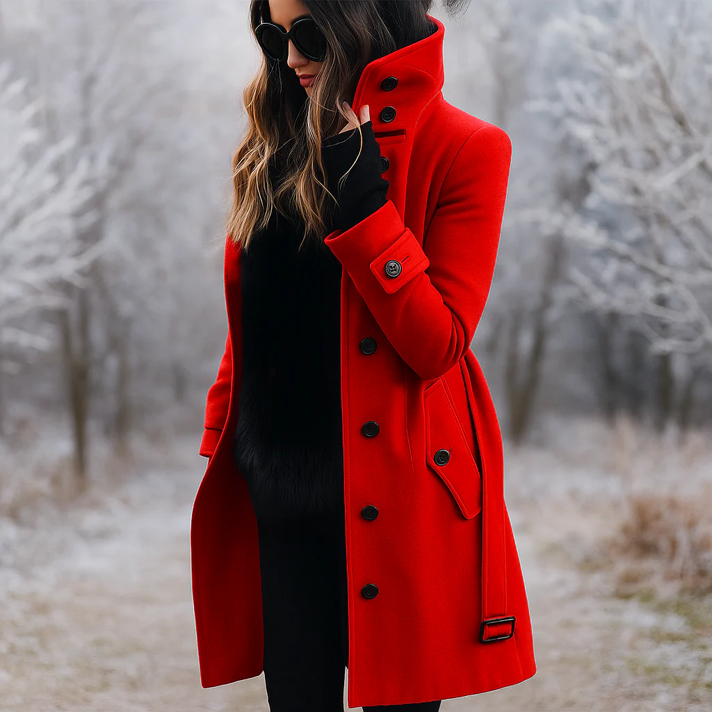 Trench-coat élégant et chaud pour femmes - Confort et élégance - Image 3