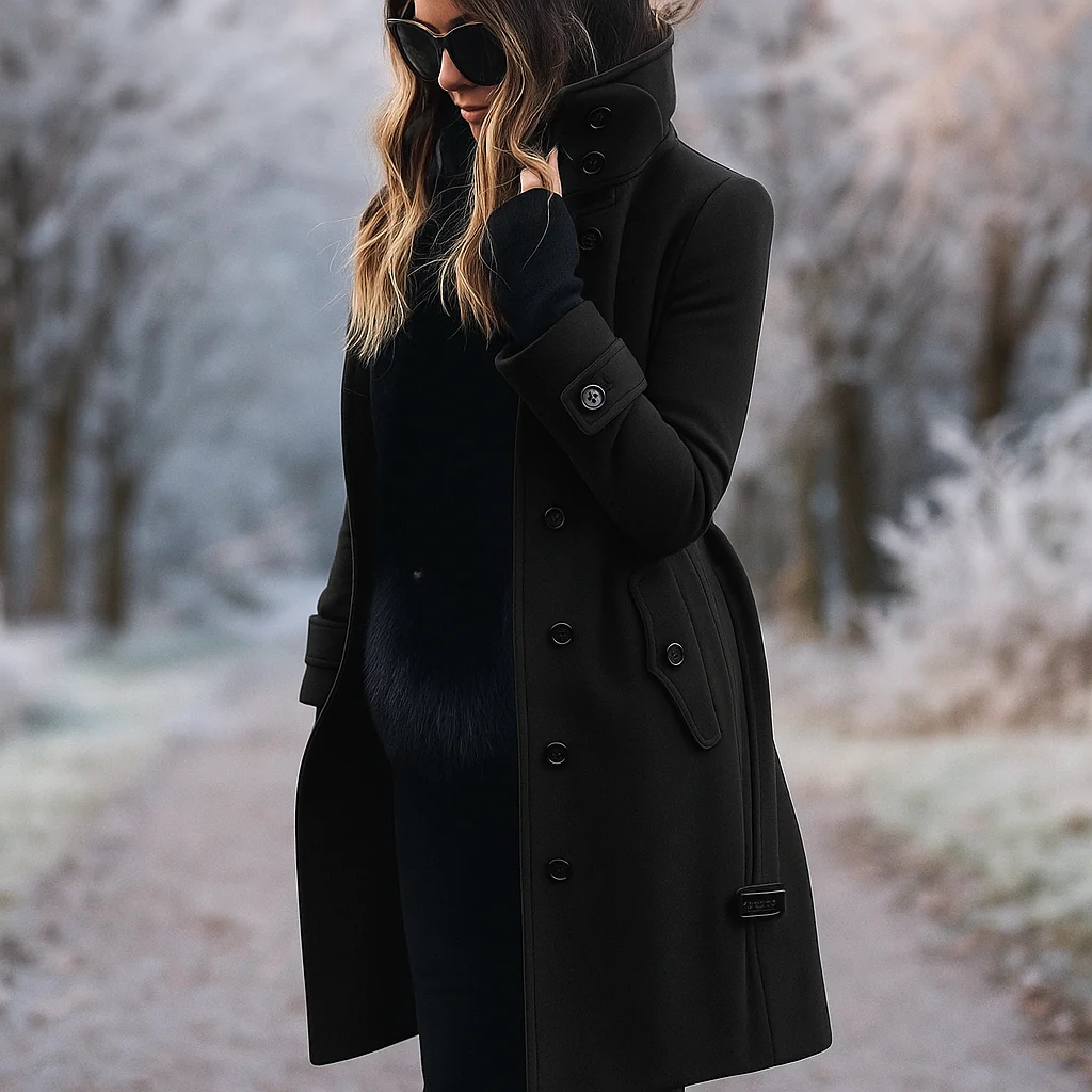 Trench-coat élégant et chaud pour femmes - Confort et élégance - Image 4