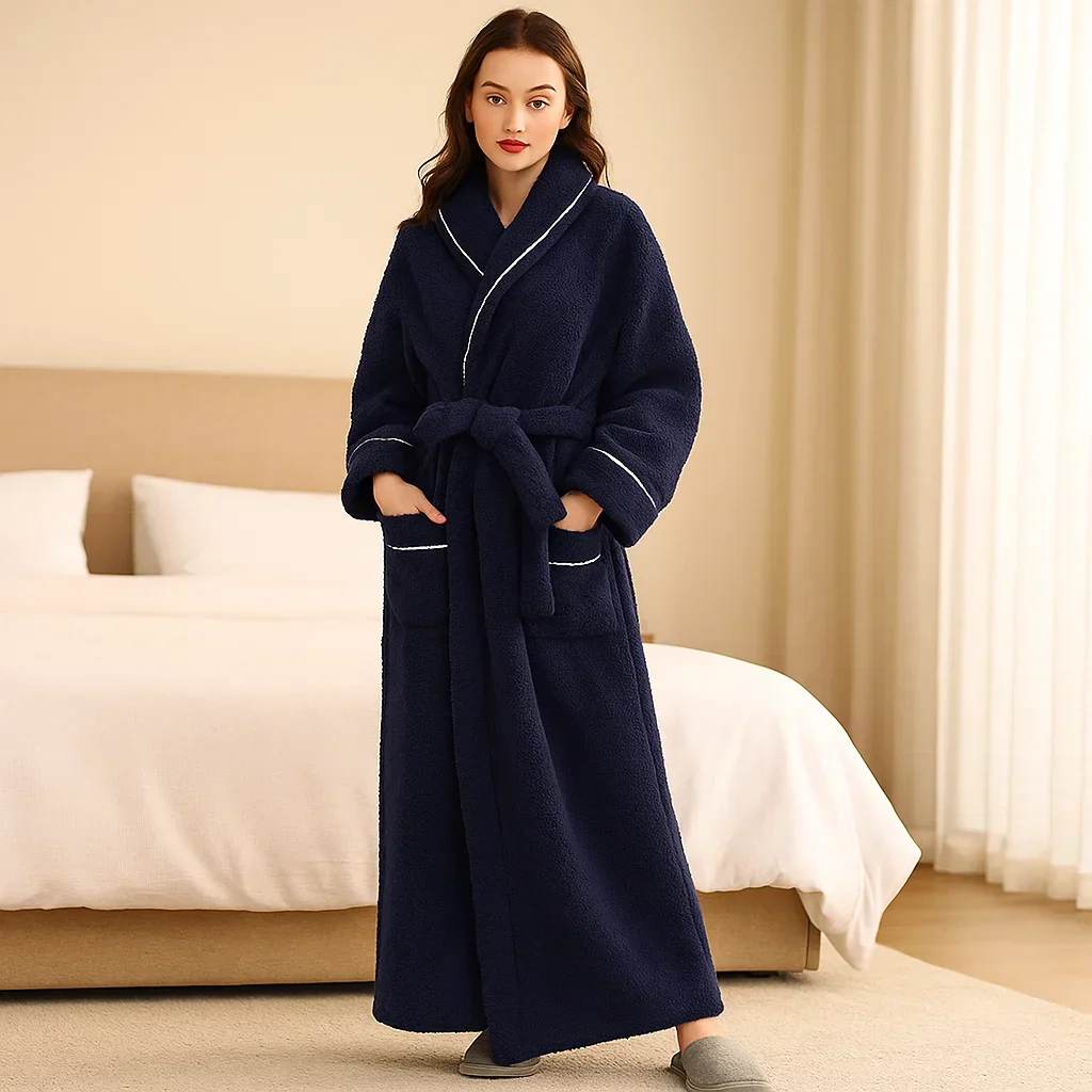 VeluLuxe – Peignoir en Flanelle Élégant avec un Confort Optimal - Image 2