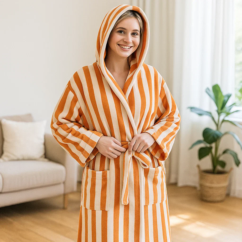 VeluLuxe – Peignoir en Soie de Style Hôtelier pour un Maximum de Détente - Image 2