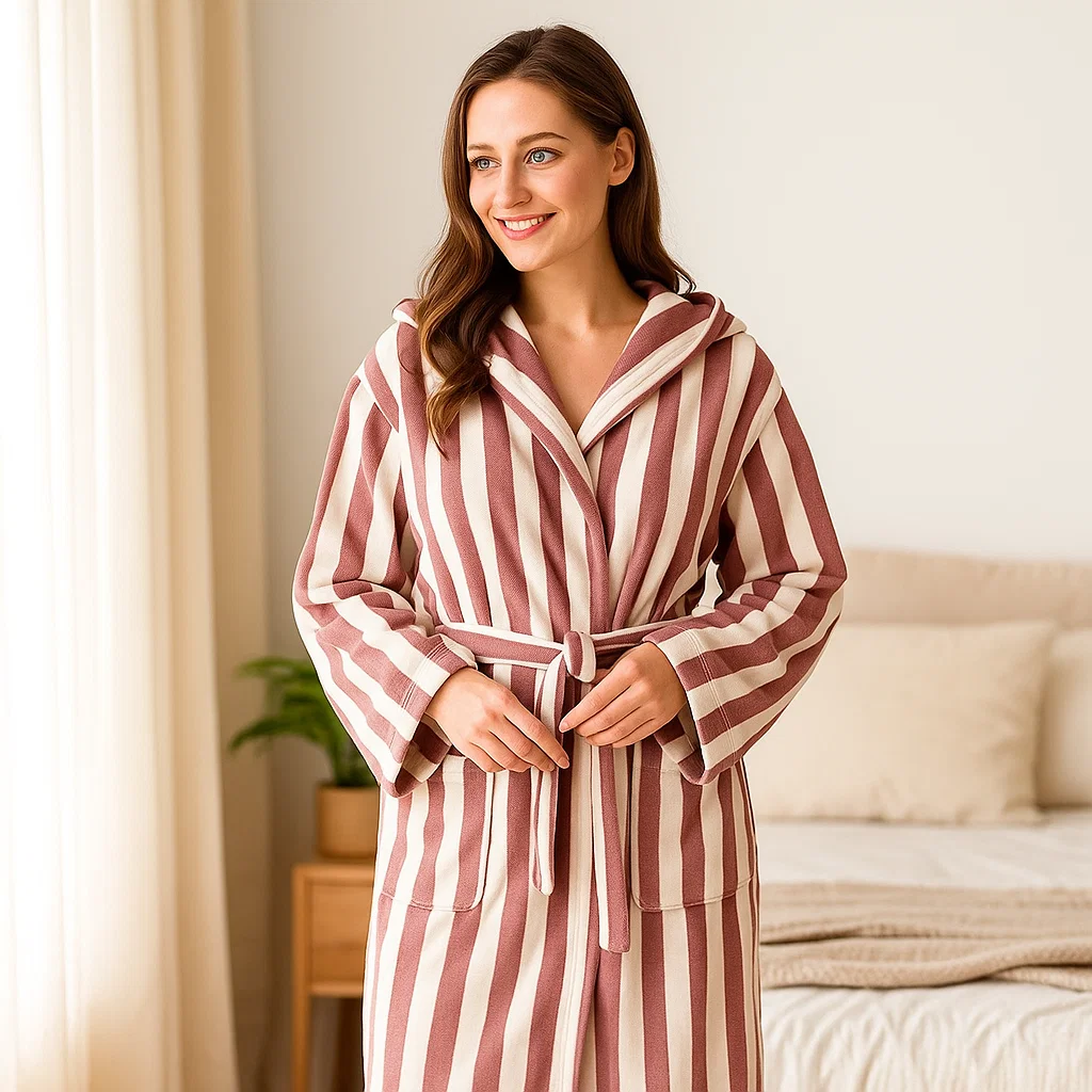 VeluLuxe – Peignoir en Soie de Style Hôtelier pour un Maximum de Détente - Image 5