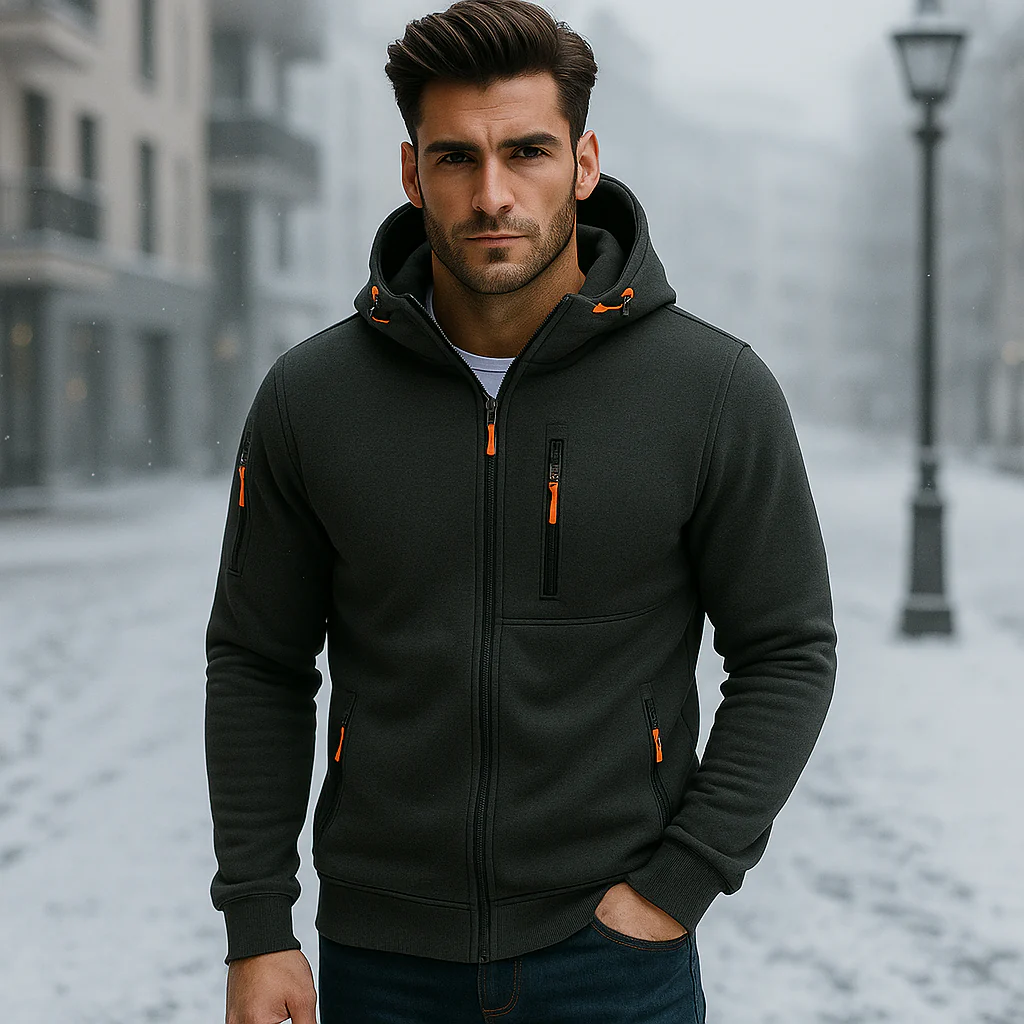Veste à capuche pour homme - Confortable et élégante - Image 2
