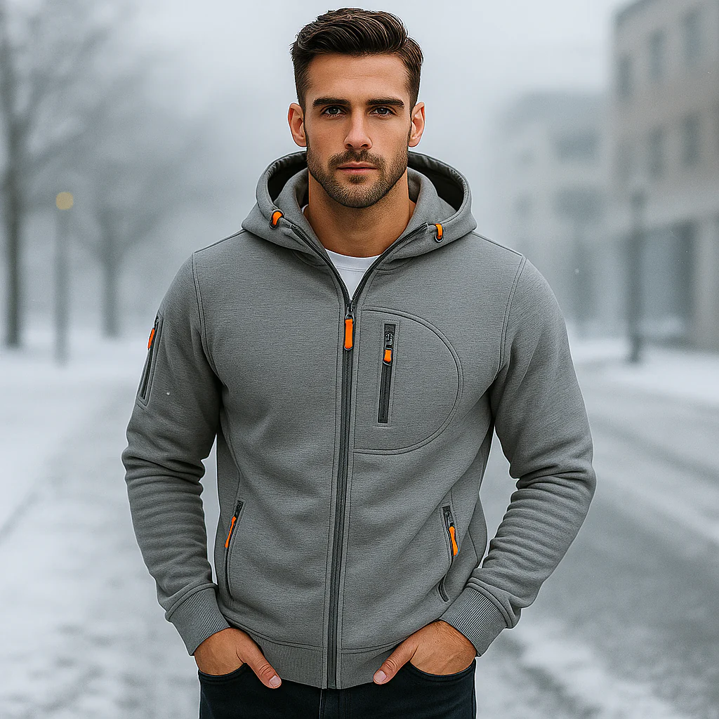Veste à capuche pour homme - Confortable et élégante - Image 3