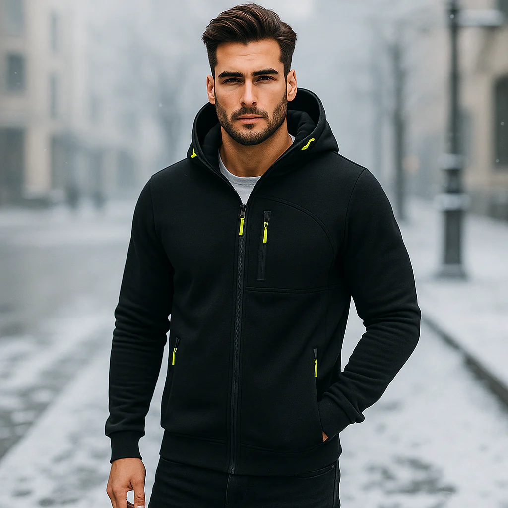 Veste à capuche pour homme - Confortable et élégante - Image 4
