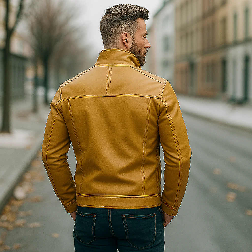 Veste Biker Homme en Cuir – Style & Résistance - Image 4