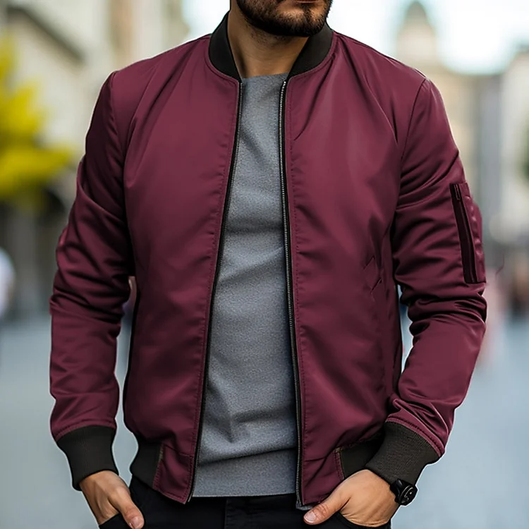 Veste Bomber Harold - Légère - Élégante - Confortable - Style Moderne - Image 3