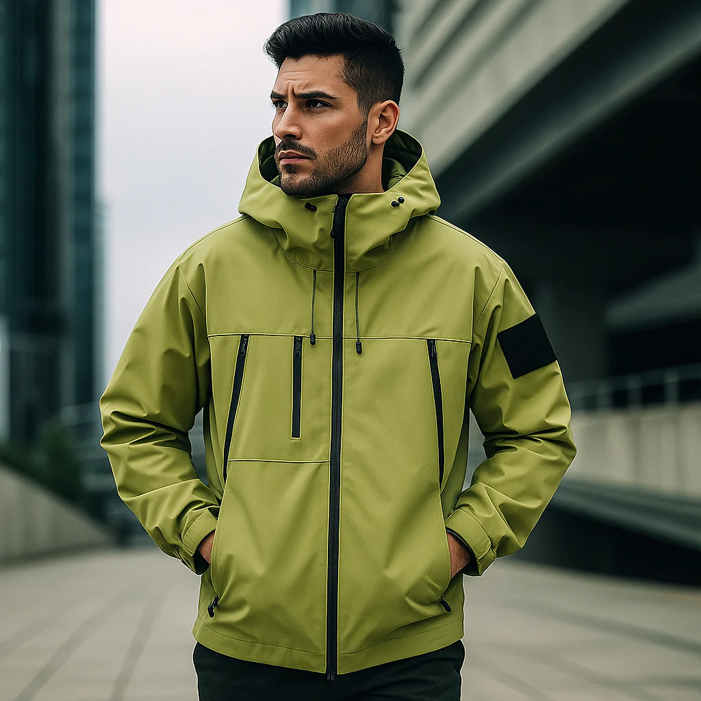 Veste Cargo Homme Coupe-Vent Résistante - Image 4
