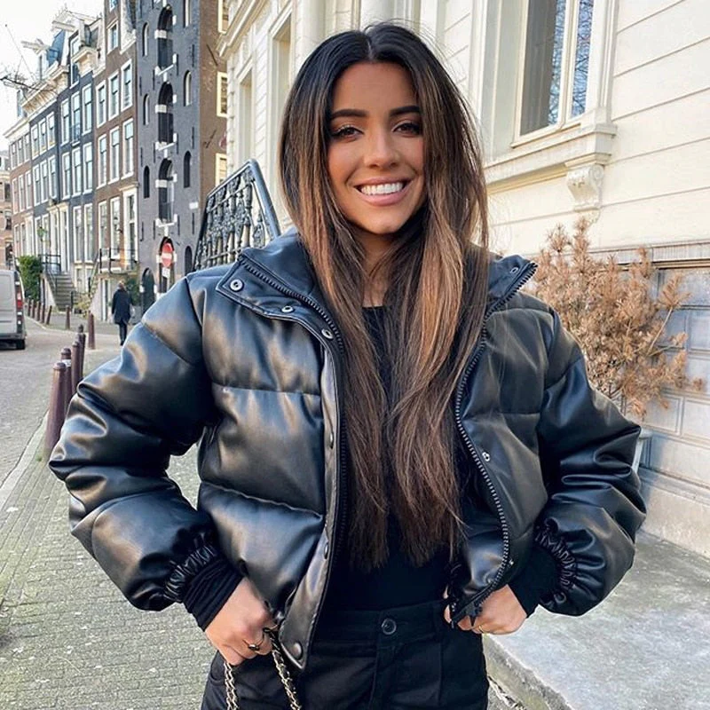 Veste courte en duvet - Style bomber - Légère & Chaude - Image 2