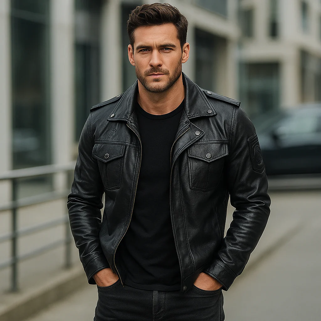 Veste Cuir Homme – Élégance Urbaine et Charisme Assuré