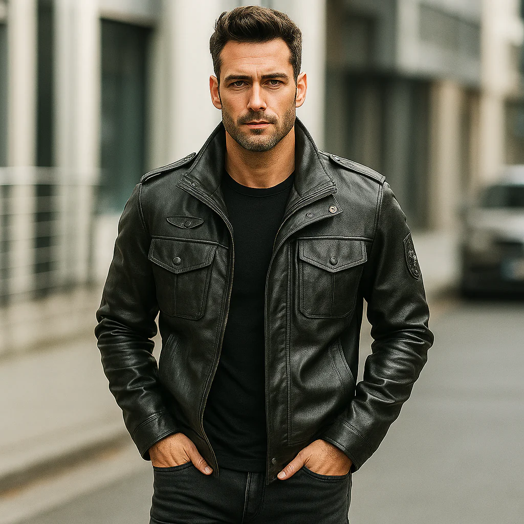Veste Cuir Homme – Élégance Urbaine et Charisme Assuré - Image 2