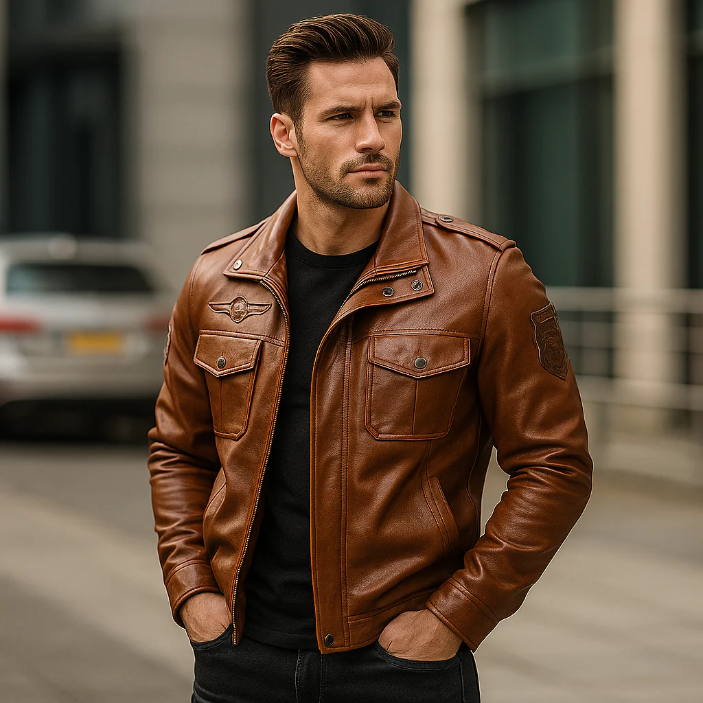 Veste Cuir Homme – Élégance Urbaine et Charisme Assuré - Image 3