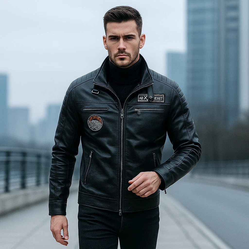 Veste d’Hiver en Cuir Homme Élégante et Confortable - Image 2