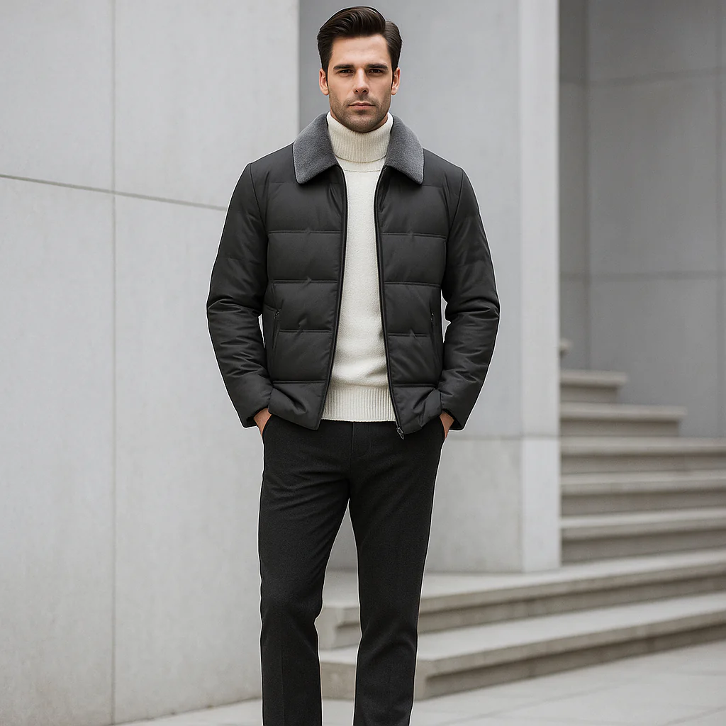 Veste d’Hiver Homme – Élégance et Chaleur Légère - Image 3