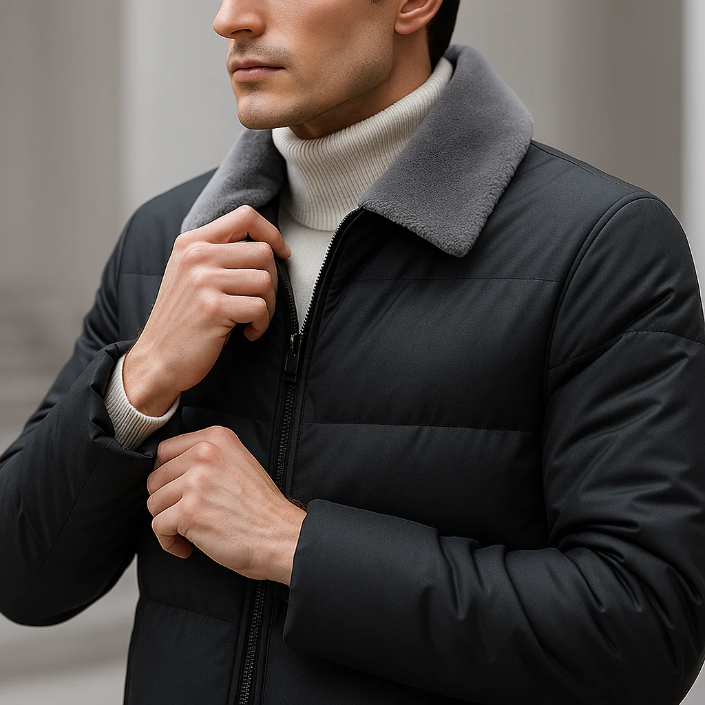 Veste d’Hiver Homme – Élégance et Chaleur Légère - Image 4