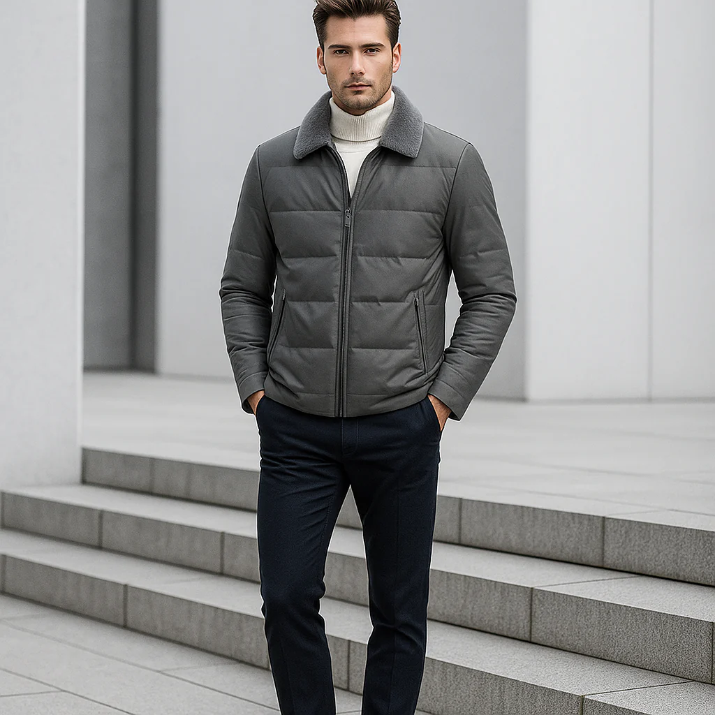 Veste d’Hiver Homme – Élégance et Chaleur Légère - Image 6