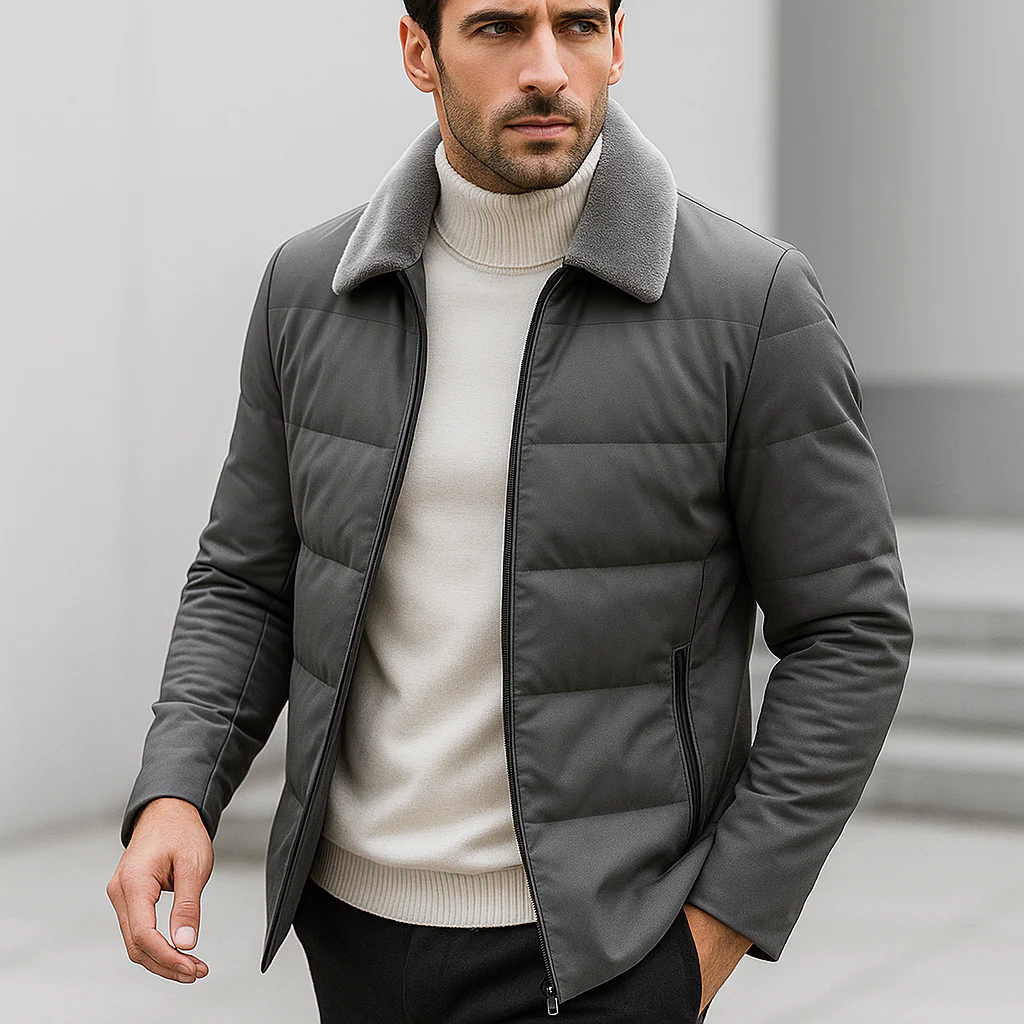 Veste d’Hiver Homme – Élégance et Chaleur Légère - Image 7