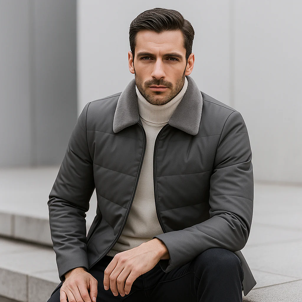 Veste d’Hiver Homme – Élégance et Chaleur Légère - Image 8