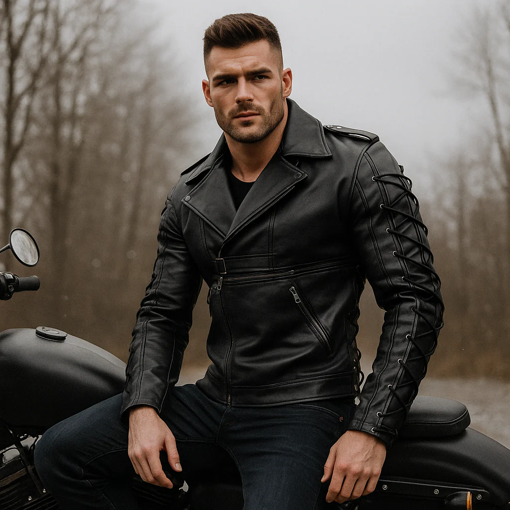 Veste de moto homme - Style Décontracté - Image 2