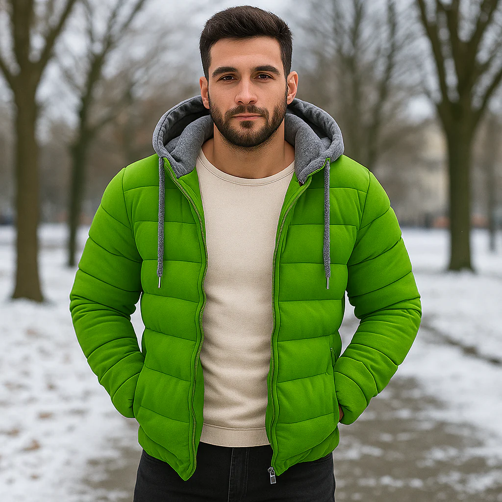 Veste d'hiver légère pour homme avec fermeture éclair - Image 6