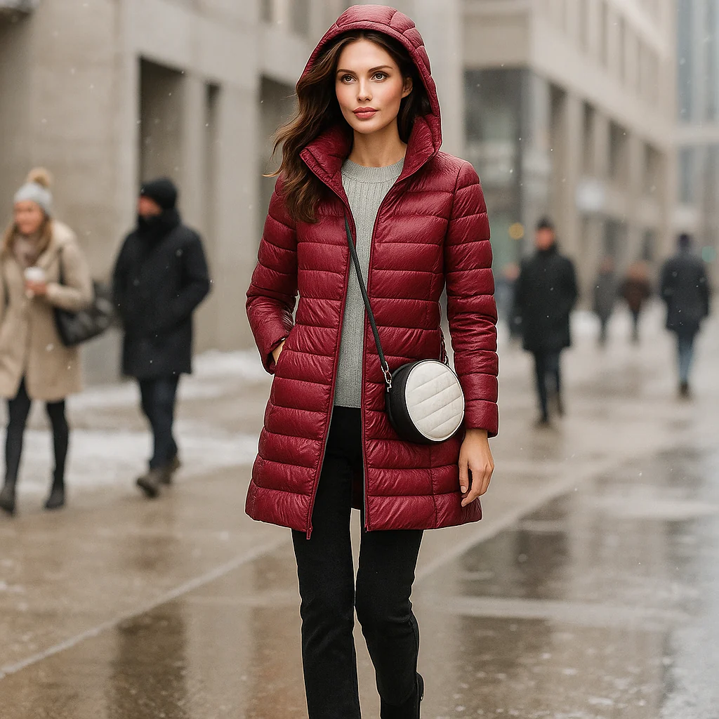 Veste d'hiver ultralégère pour femmes - chaude - décontractée - confortable - Image 7