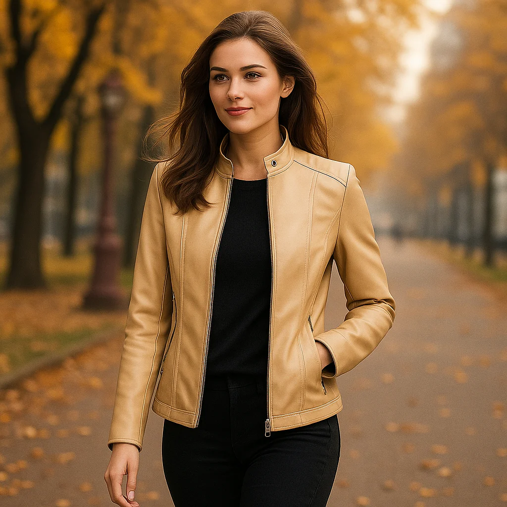 Veste en Cuir Femme – Élégance et Confort - Image 3