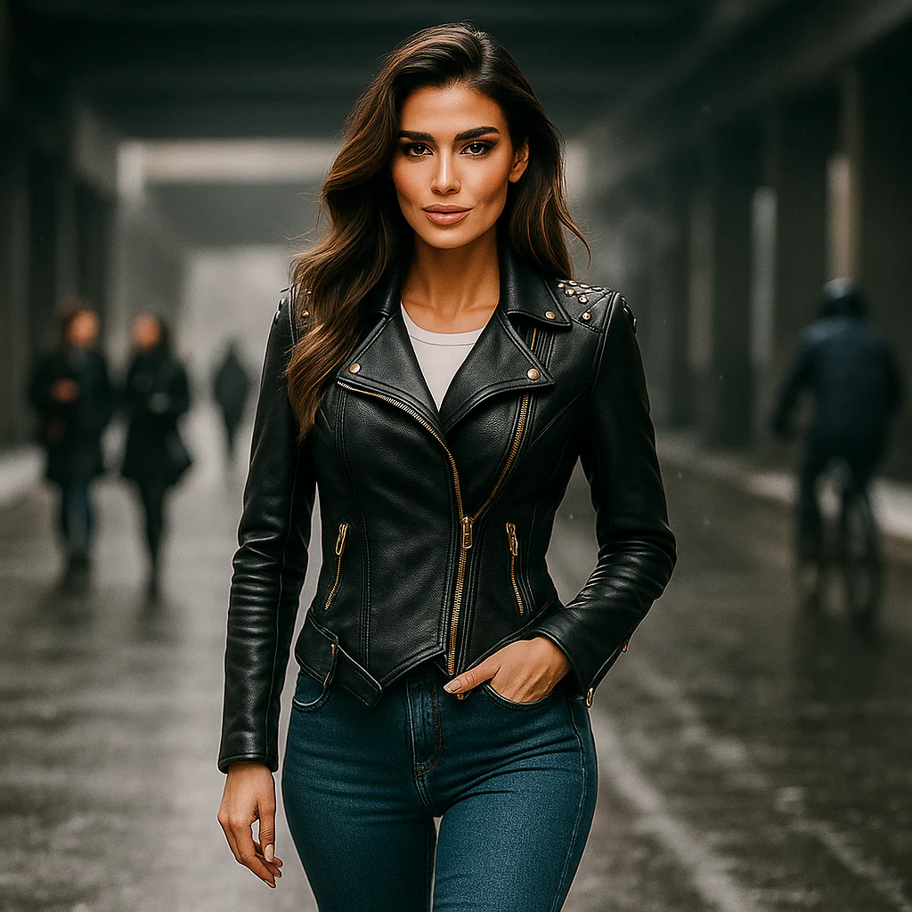 Veste en Cuir Gothique pour Femmes - Style Fort - Design Unique - Image 2