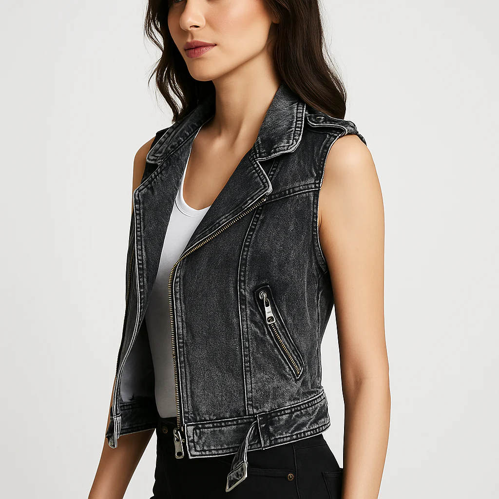 Veste en Denim Dame - Confort Élégant - Qualité Intemporelle - Image 2