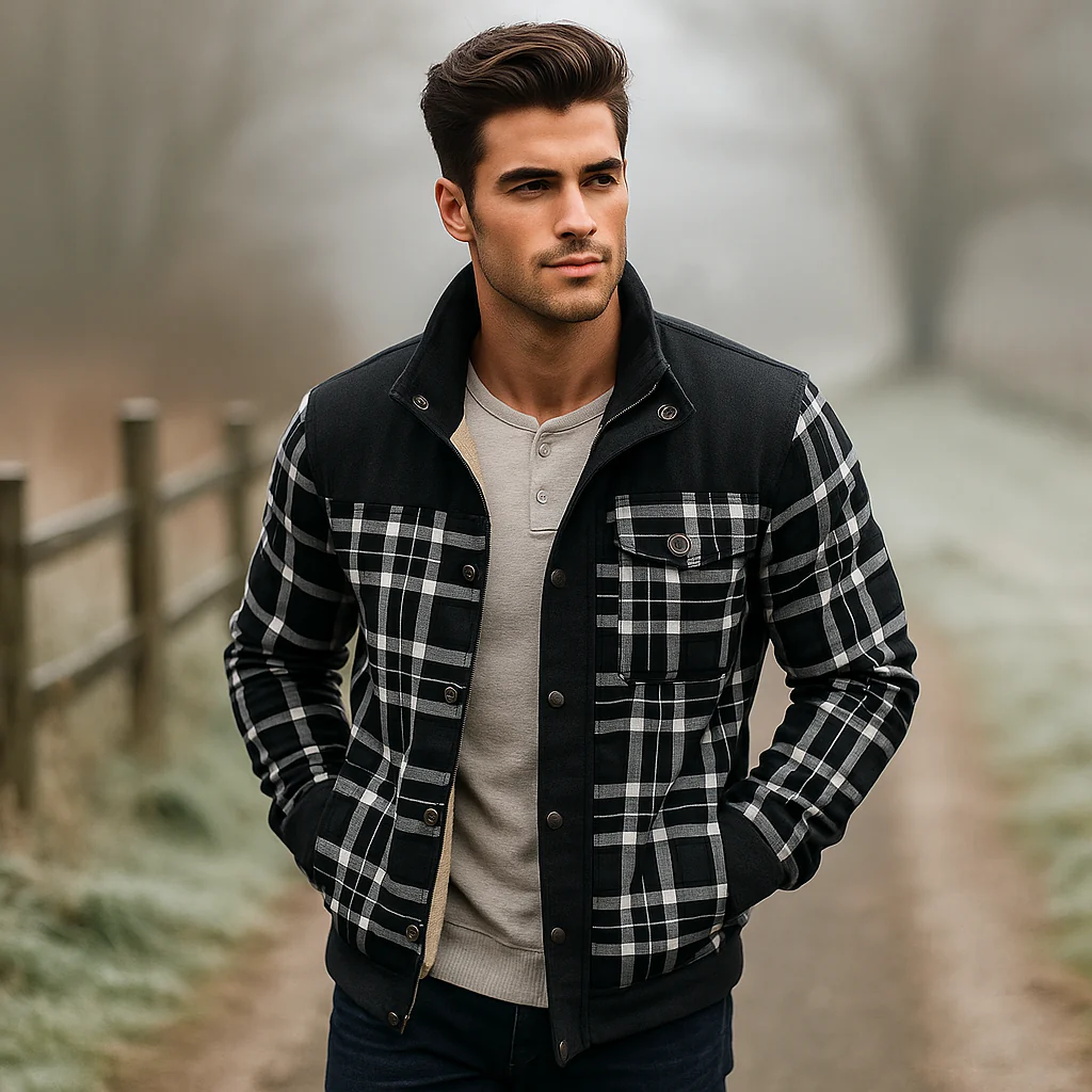 Veste en Flanelle Doublée - Chaude - Confortable - Élégante - Image 4