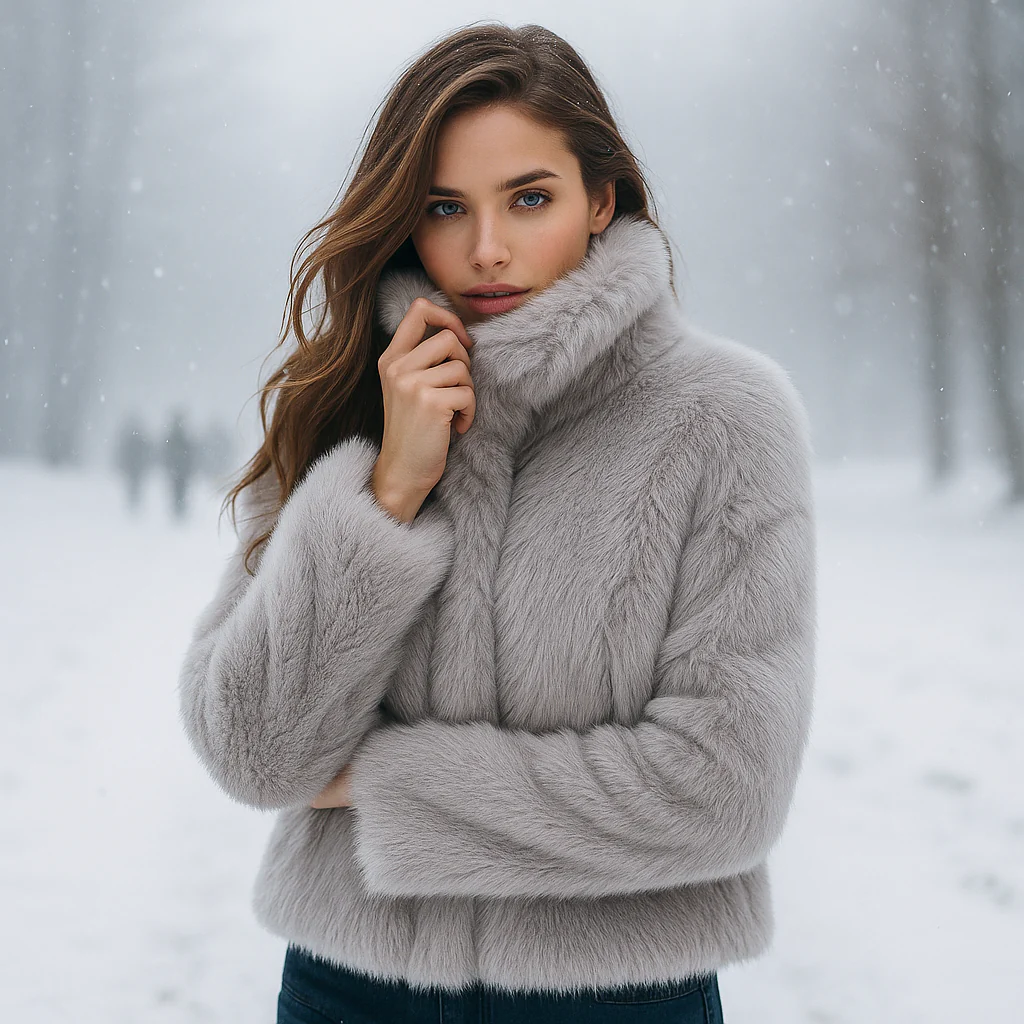 Veste en Fourrure Douce Daena – Confortable - Élégante - Chaude