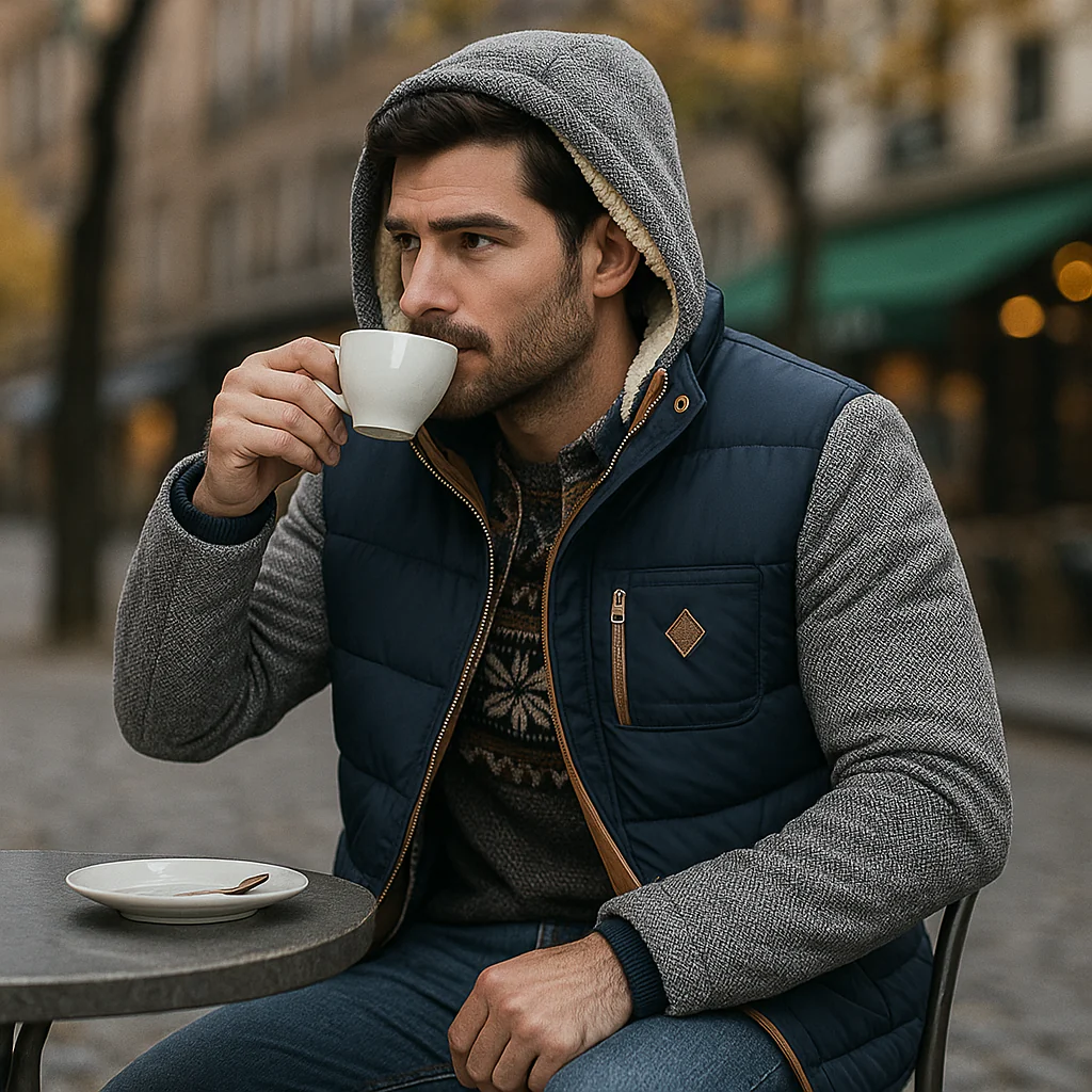Veste Homme en Coton avec Capuche Doublée - Image 4