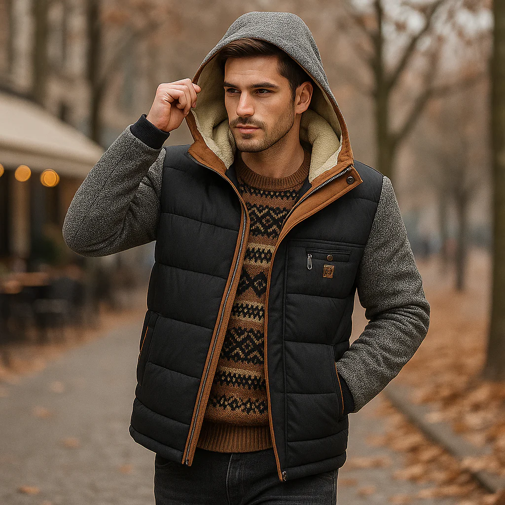 Veste Homme en Coton avec Capuche Doublée - Image 5