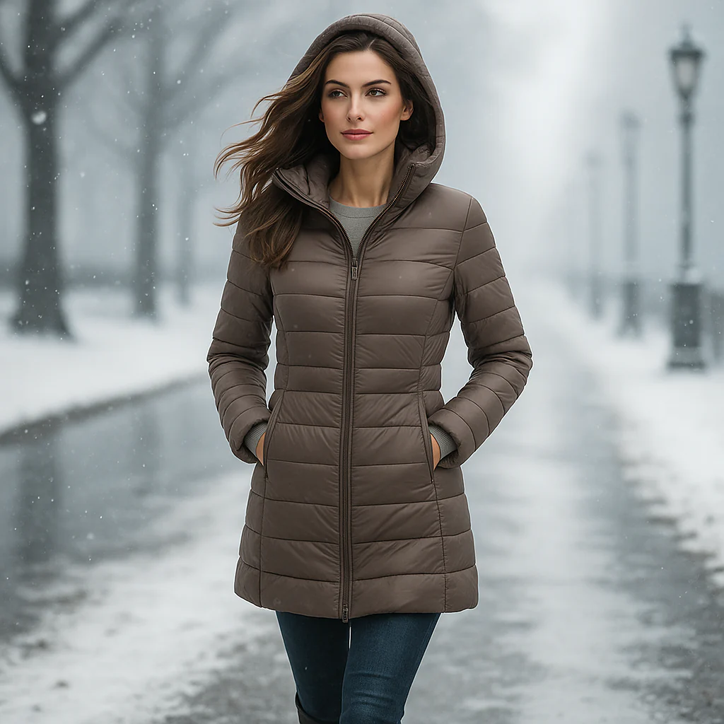 Veste Matelassée Longue Sandra – Chaleur & Élégance - Image 5