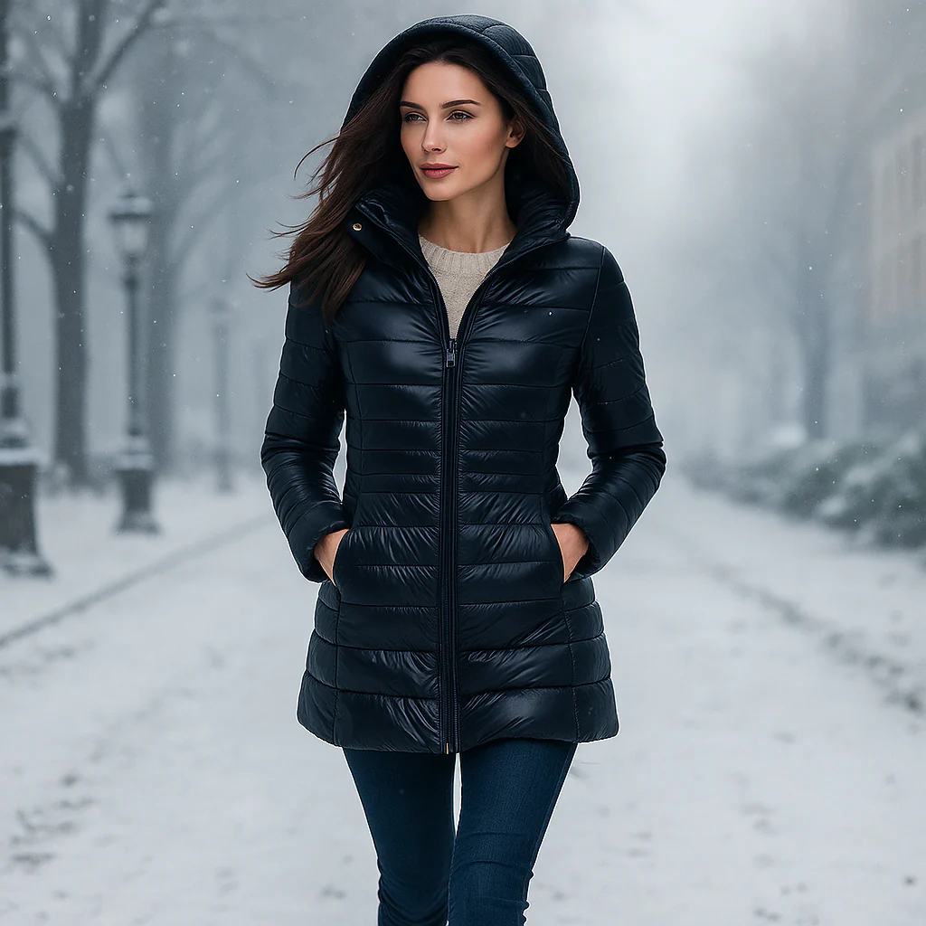 Veste Matelassée Longue Sandra – Chaleur & Élégance - Image 8