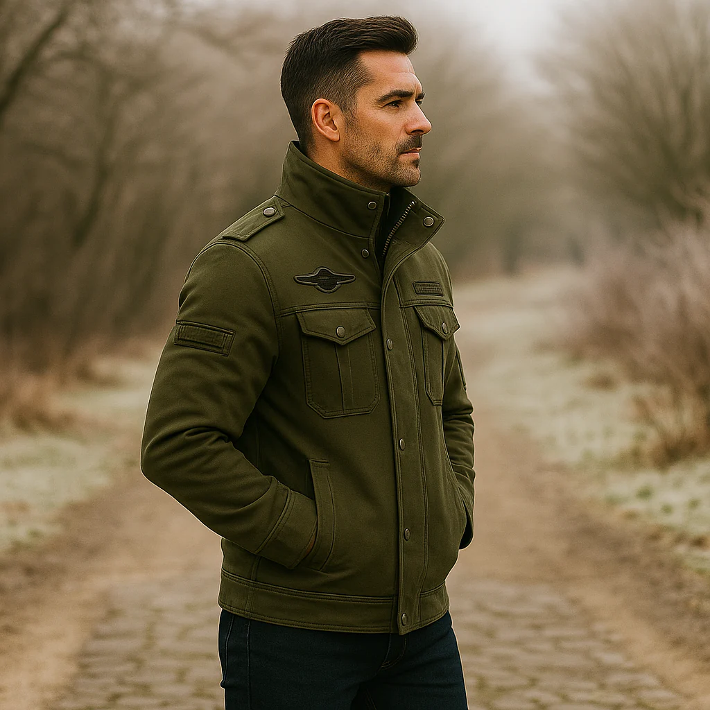 Veste militaire homme - col montant - design robuste - protection optimale - Image 3