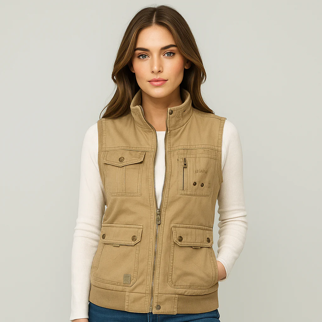 Veste Multifonction Vintage - Confort Élégant - Utilisation Flexible