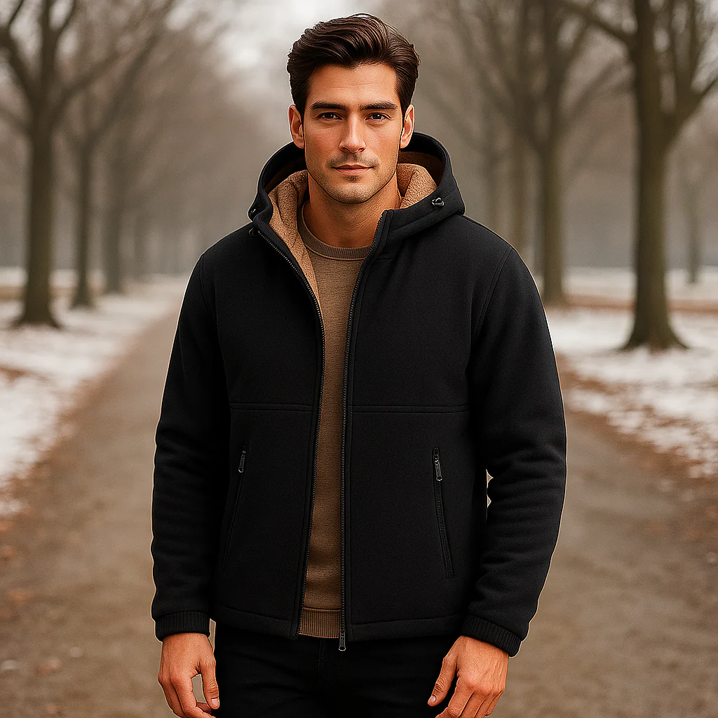 Veste polaire homme doublée sherpa - Image 3