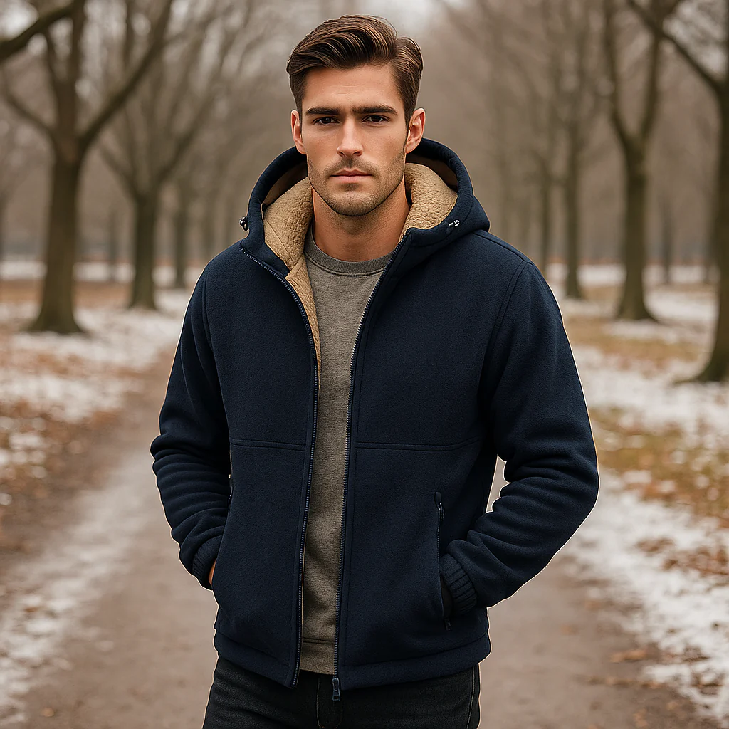 Veste polaire homme doublée sherpa - Image 4